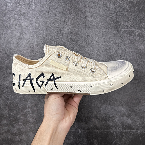 Tênis Balenciaga OK BLCG Paris Bege Branco