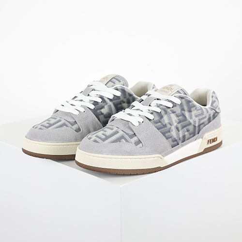 Tênis Fendi FD Match Claro Cinza