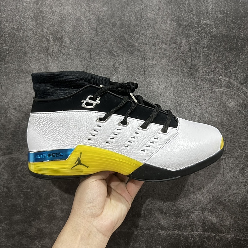 Tênis Air Jordan 17 FJ0395-100 Branco e Amarelo (DGC)