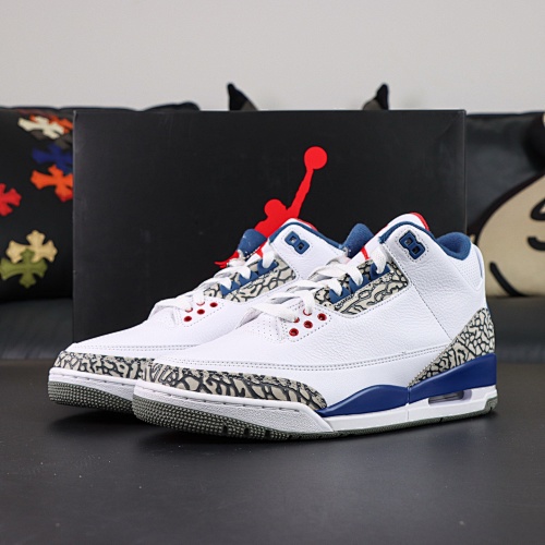 Tênis AIR JORDAN 3 854262-106 Branco e Azul (RN)