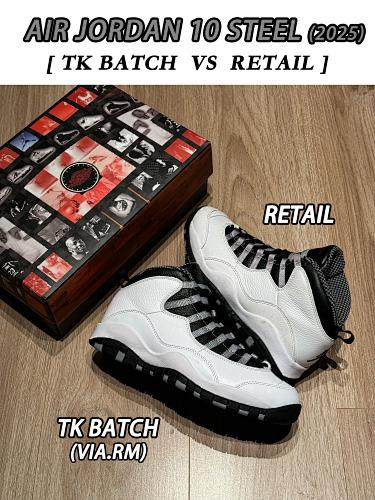 Tênis AIR JORDAN 10 HJ6779-104 Preto e Branco (TK)
