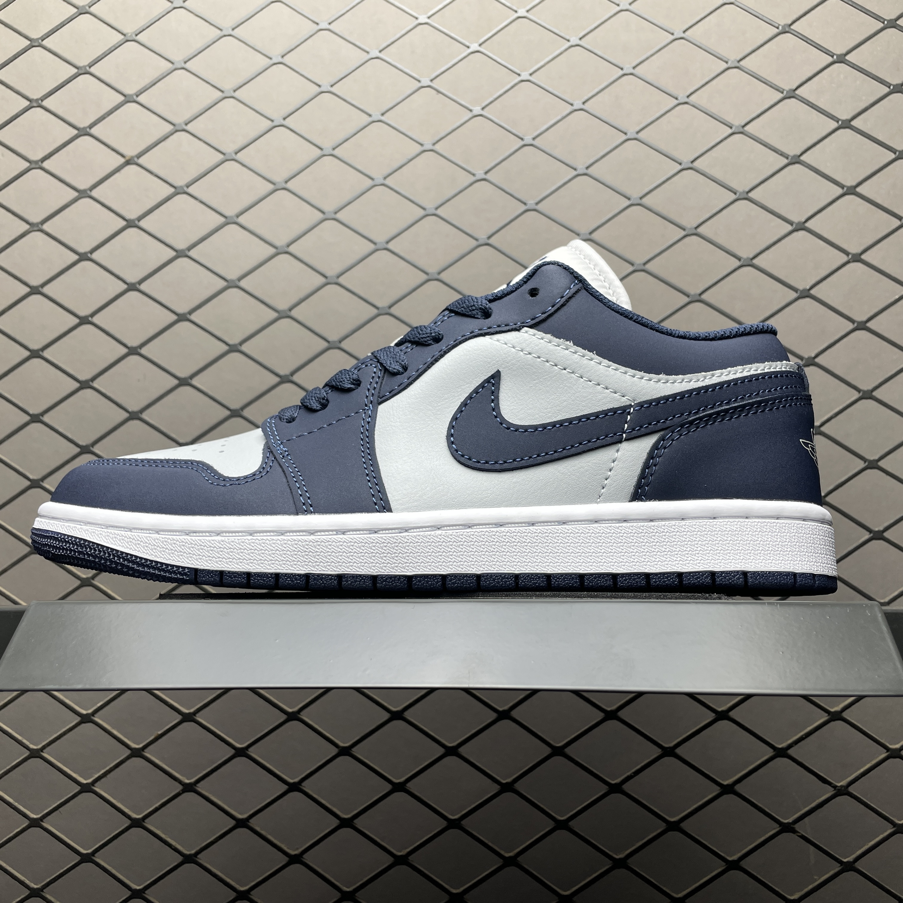 Tênis Air Jordan 1 Low Azul-marinho Cinza IV6045-451 (DT)