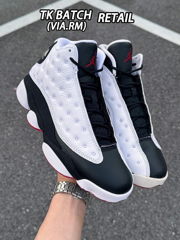 Tênis Air Jordan 13 Panda Preto e Branco (TK)