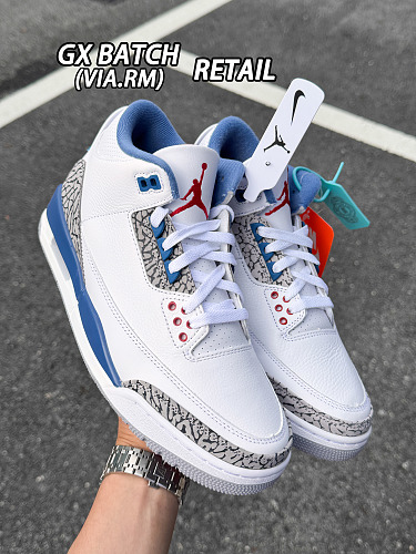 Tênis AIR JORDAN 3 IF4369-104 Azul (GX)