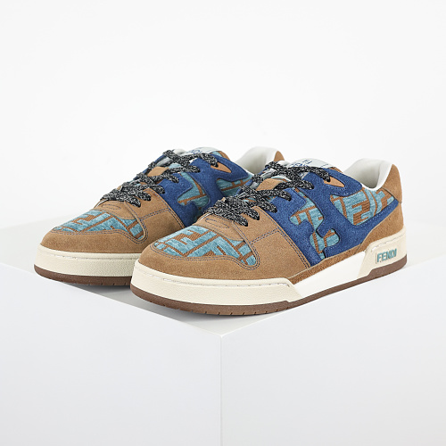Tênis Fendi FD Match Azul Marrom