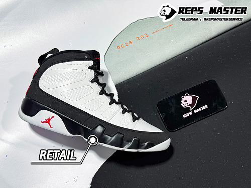 Tênis IX6179-100 Air Jordan 9 Space Jam (LJR)
