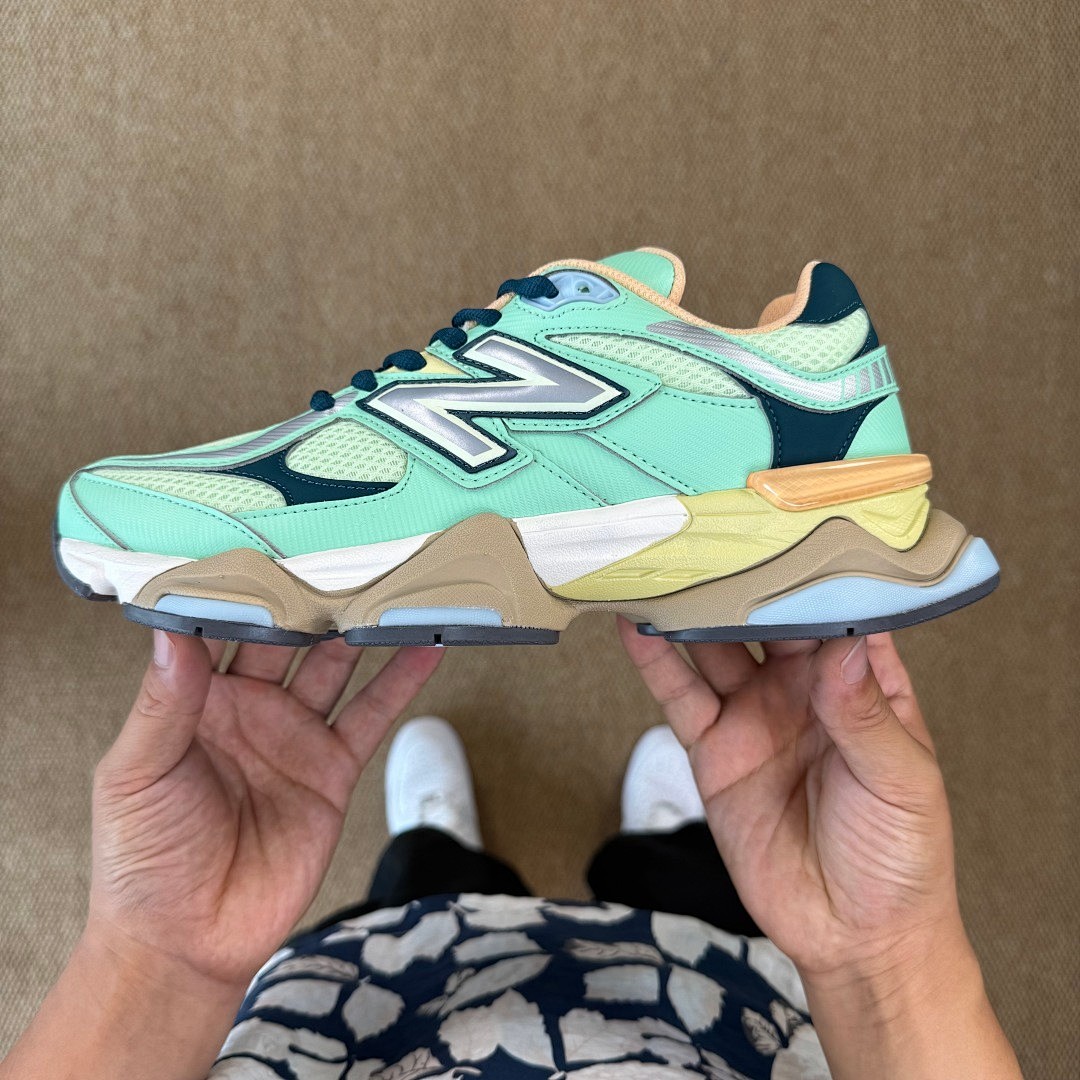 Tênis New Balance 9060 Verde Menta Amarelo