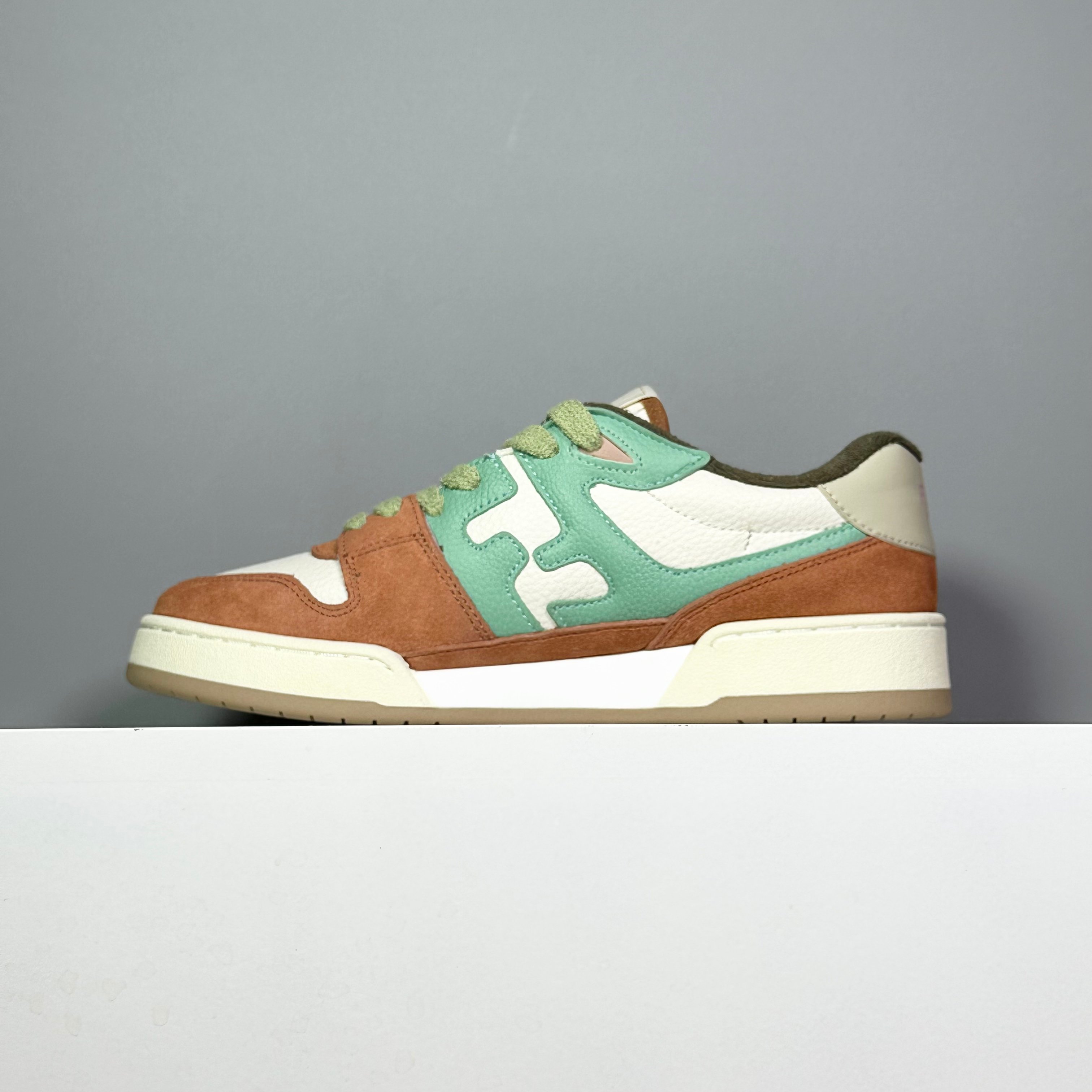 Tênis Fendi YH FD Match Verde Marrom