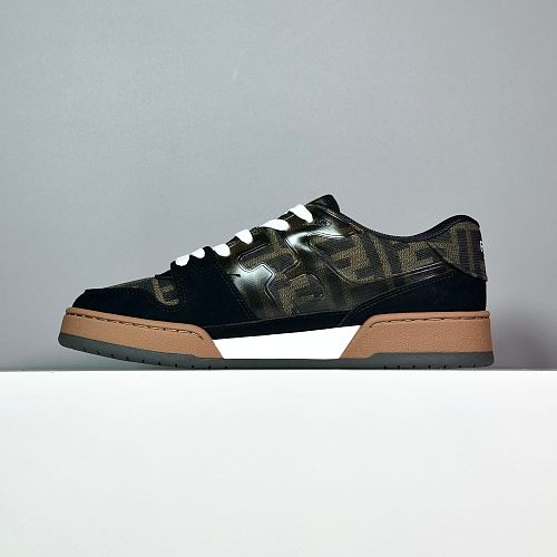 Tênis Fendi YH FD Match Preto Marrom